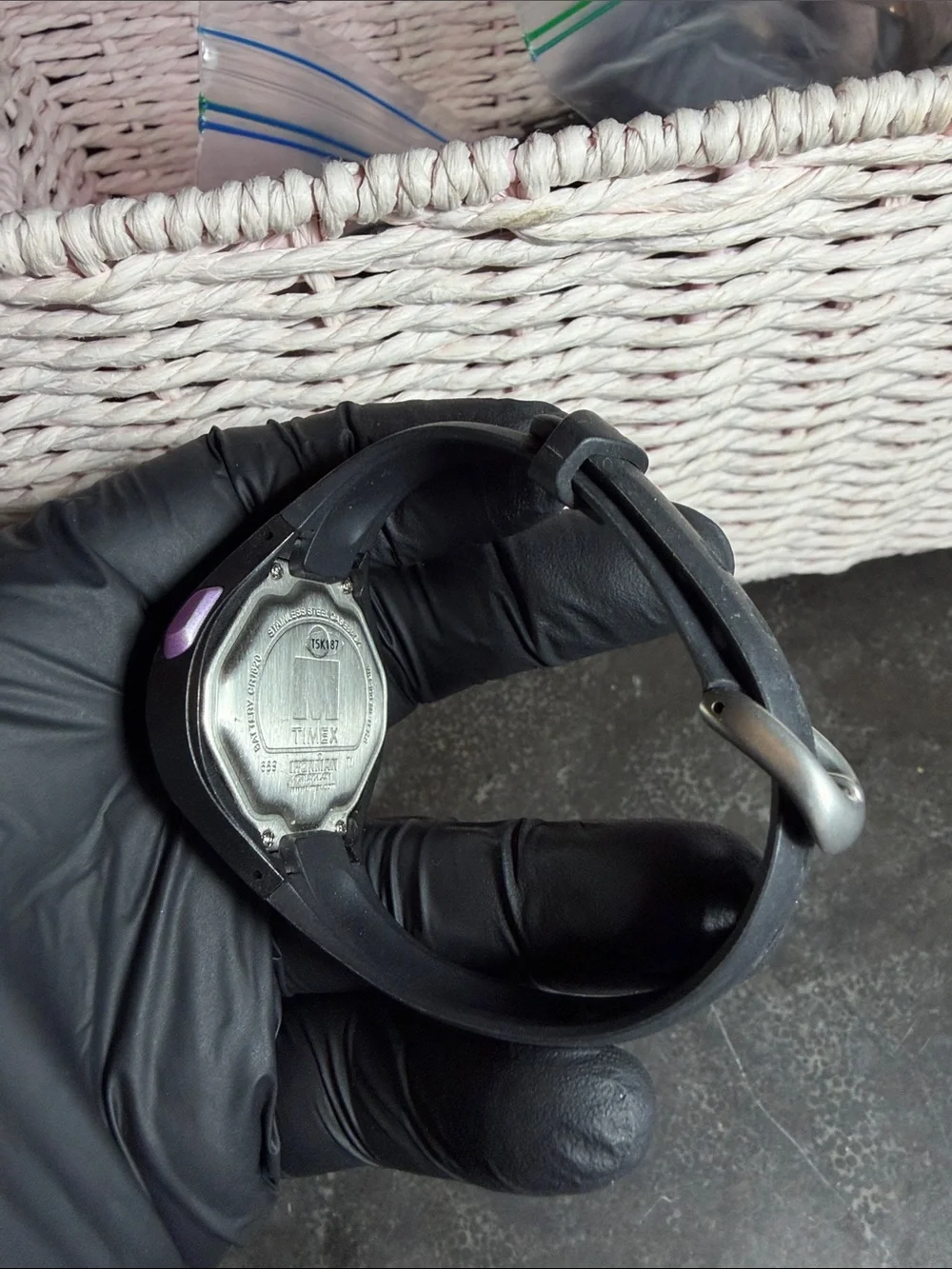 Timex Ironman Digital Watch - Black with Purple Accents